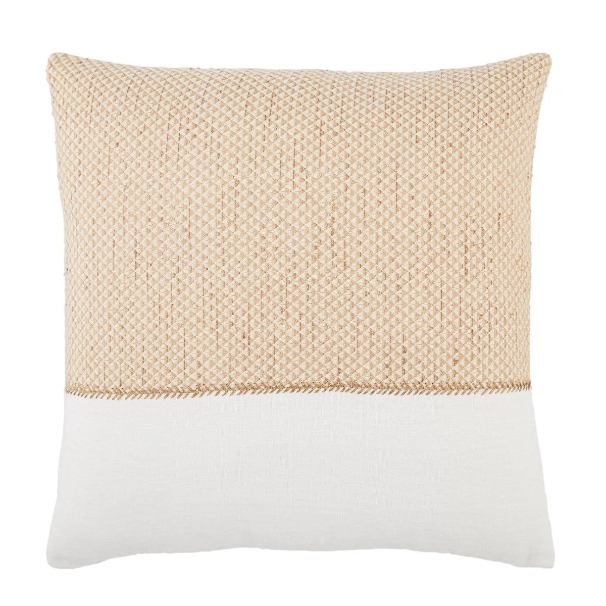 Taiga Tga08 Sila Gold/White Pillow - Rug & Home