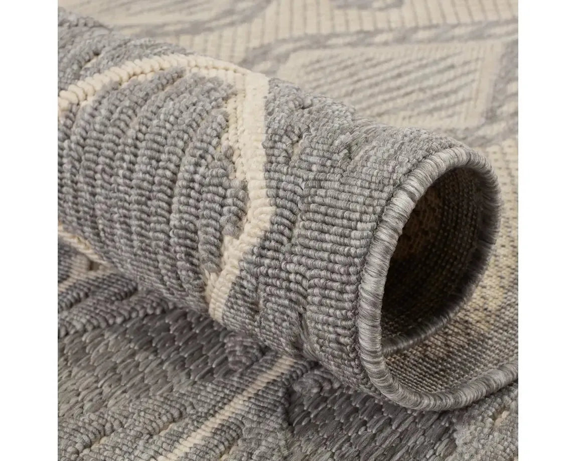 Tajiri TNC03 Light Grey/Cream Rug - Rug & Home