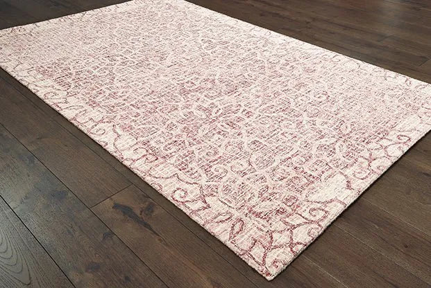 Tallavera 55601 Pink Ivory Rug - Rug & Home