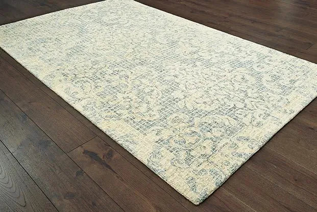 Tallavera 55604 Blue Ivory Rug