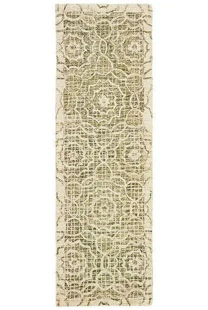 Tallavera 55606 Green Ivory Rug