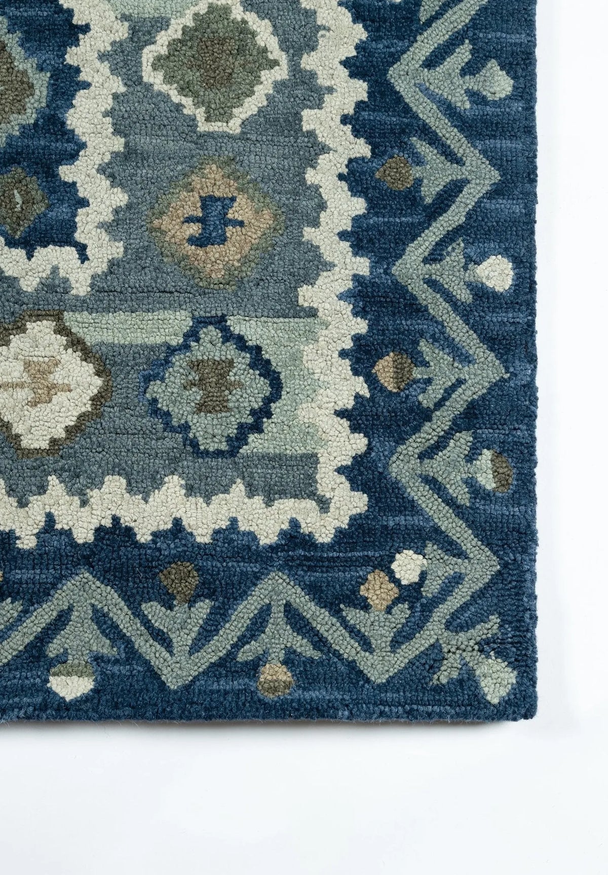 Tangier Tan-1 Blue Rug - Rug & Home