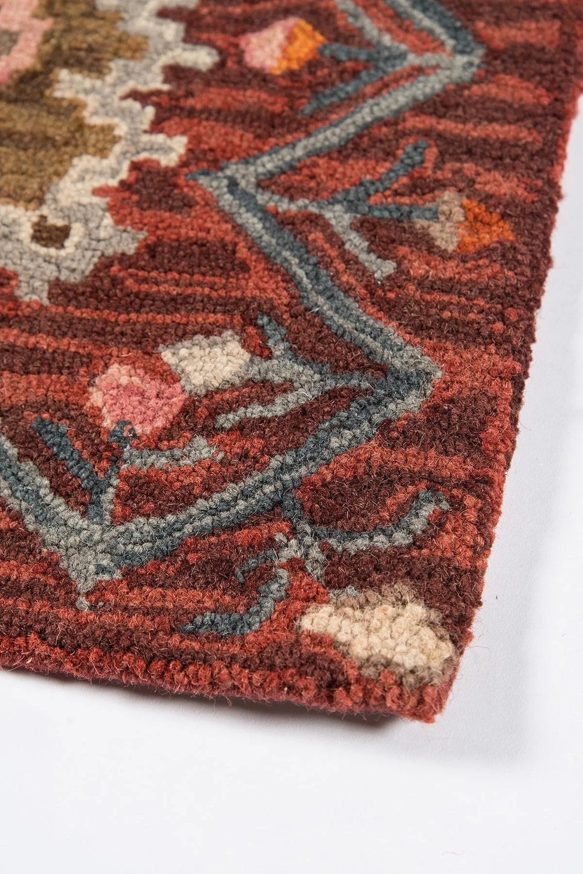 Tangier TAN 1 Red Rug - Rug & Home