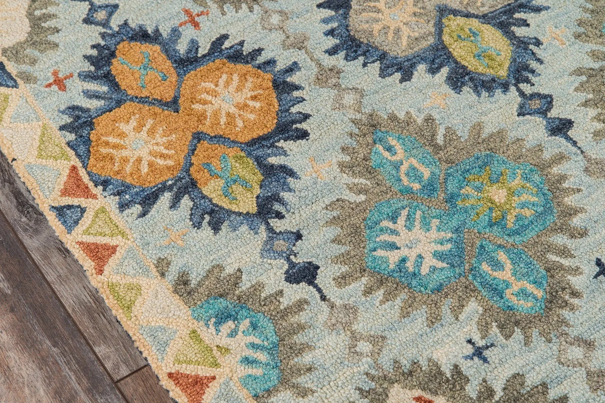 Tangier TAN 17 Blue Rug - Rug & Home