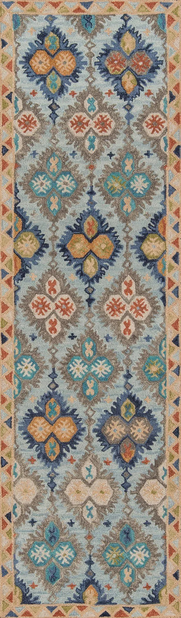 Tangier TAN 17 Blue Rug - Rug & Home