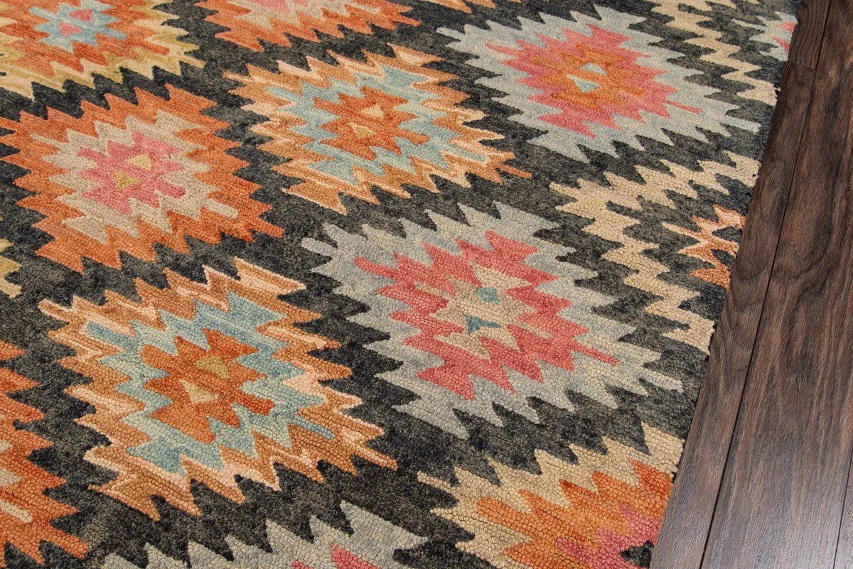 Tangier TAN 19 Black Rug