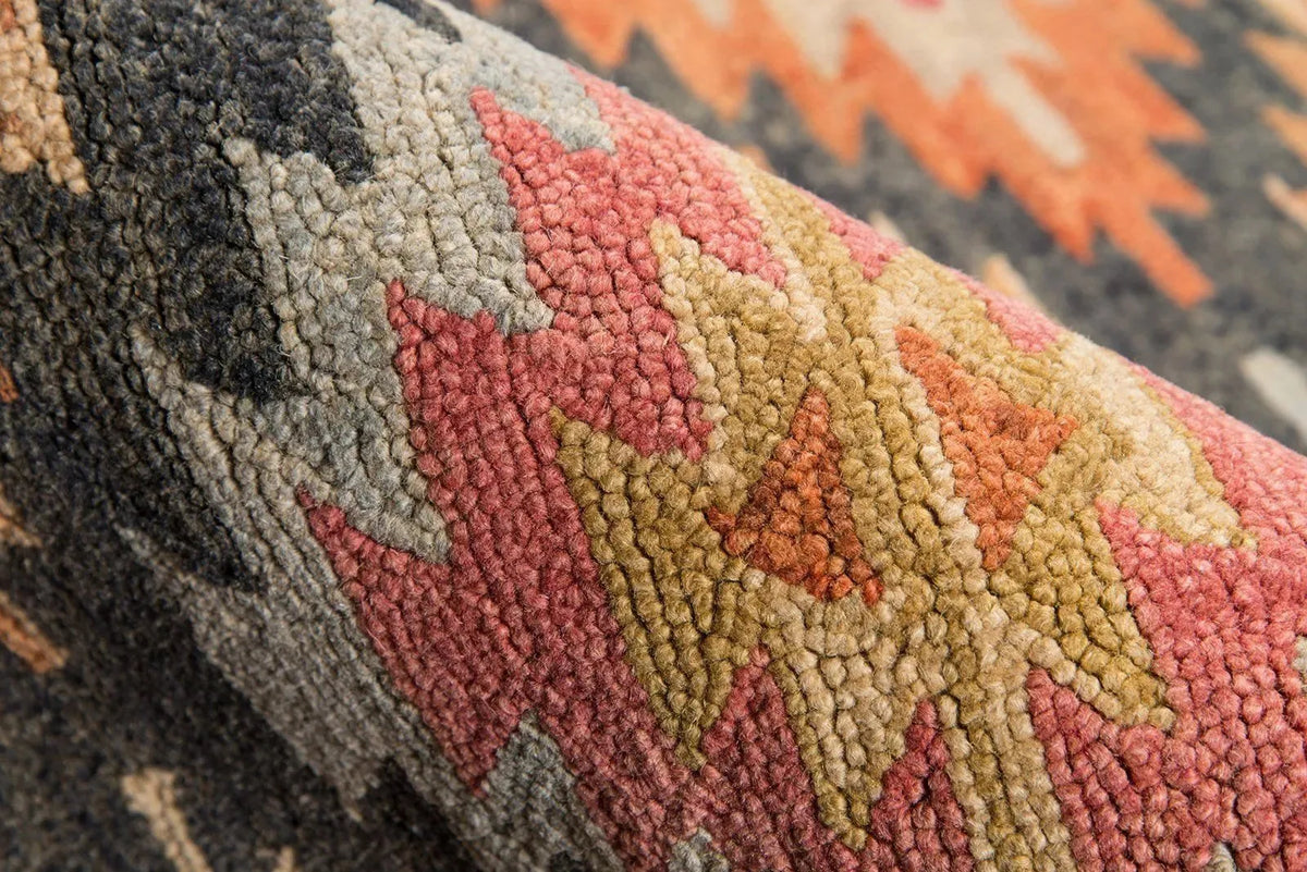 Tangier TAN 19 Black Rug