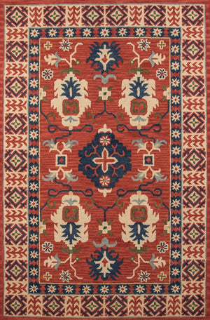 Tangier TAN 3 Red Rug - Rug & Home