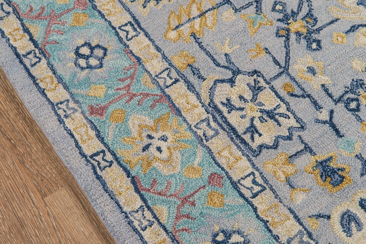 Tangier TAN 30 Blue Rug - Rug & Home