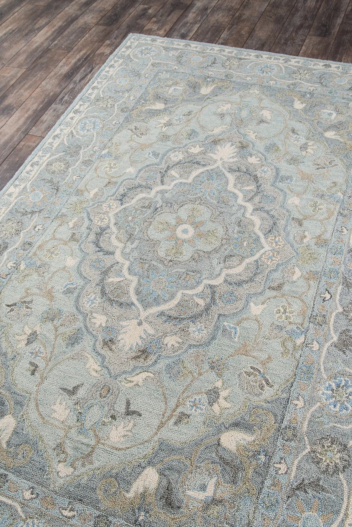 Tangier TAN 33 Blue Rug - Rug & Home