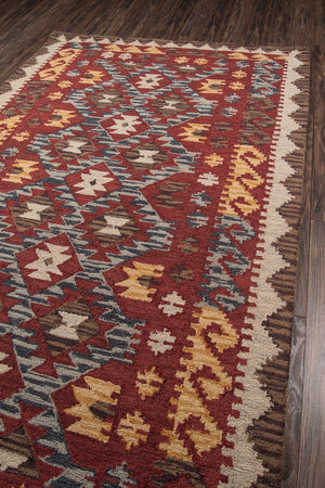 Tangier TAN 7 Red Rug - Rug & Home