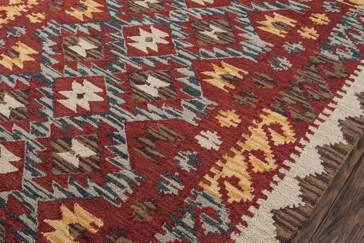 Tangier TAN 7 Red Rug - Rug & Home