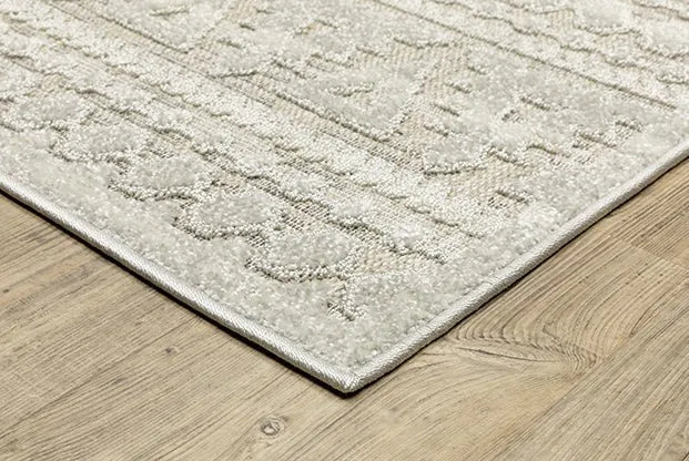 Tangier TAN01 White/Ivory Rug - Rug & Home