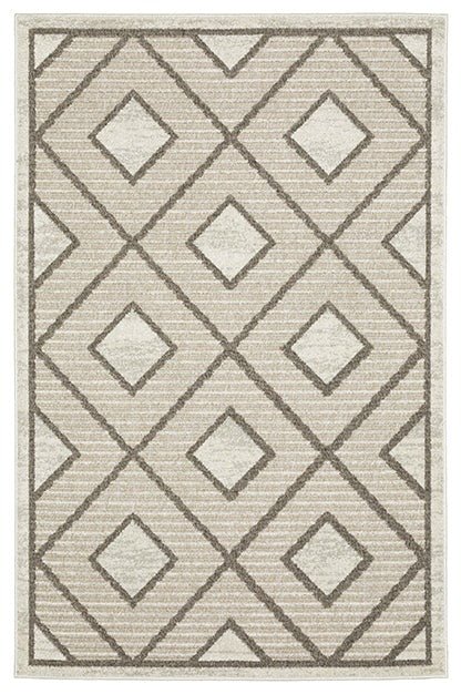 Tangier TAN05 Off-white/Olive Rug - Rug & Home