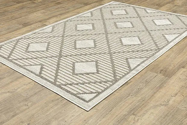 Tangier TAN05 Off-white/Olive Rug - Rug & Home