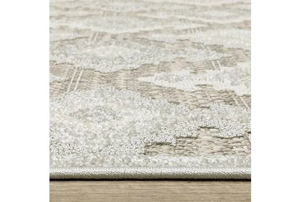 Tangier TAN08 Ivory/Grey Rug - Rug & Home