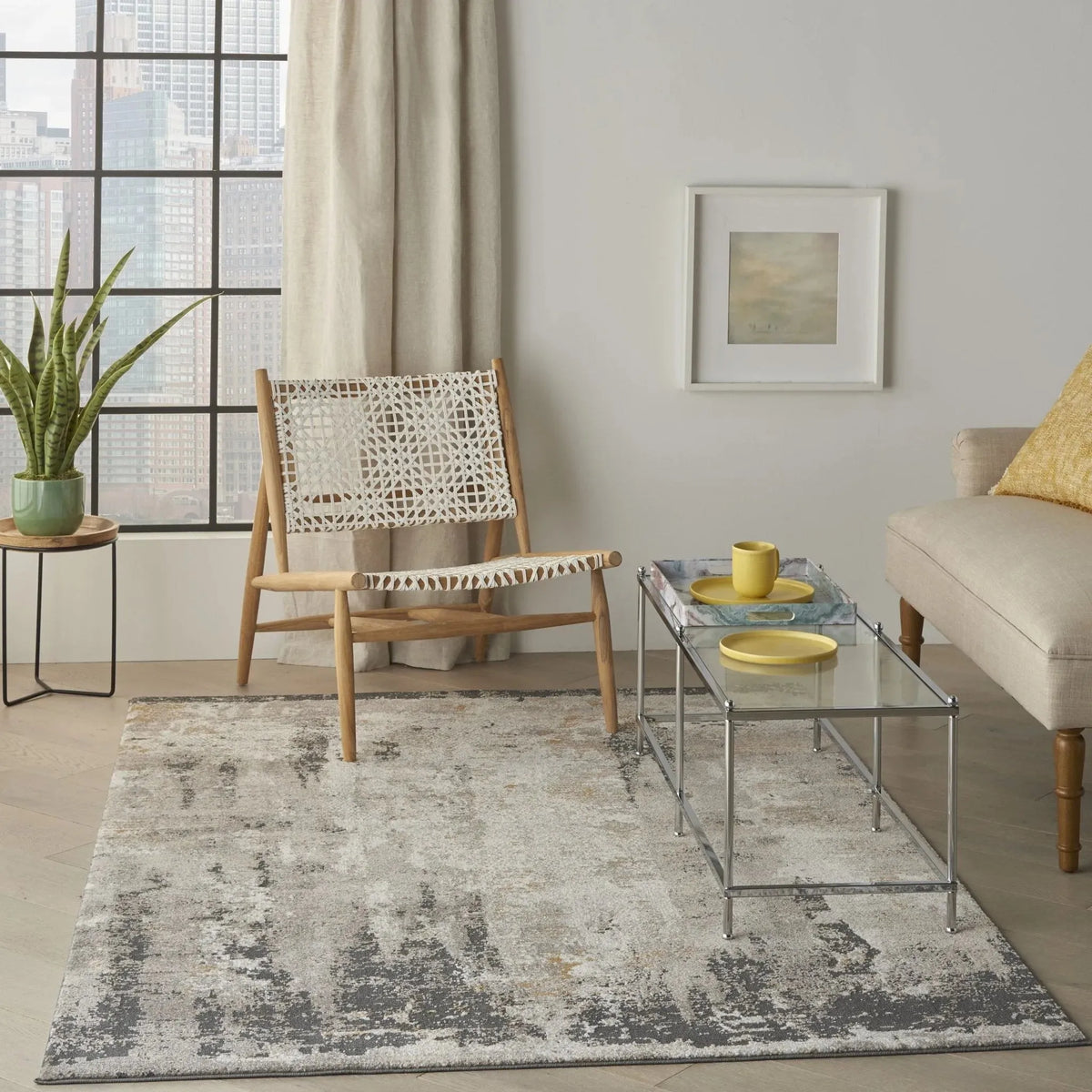 Tangra TNR05 Cream Grey Rug