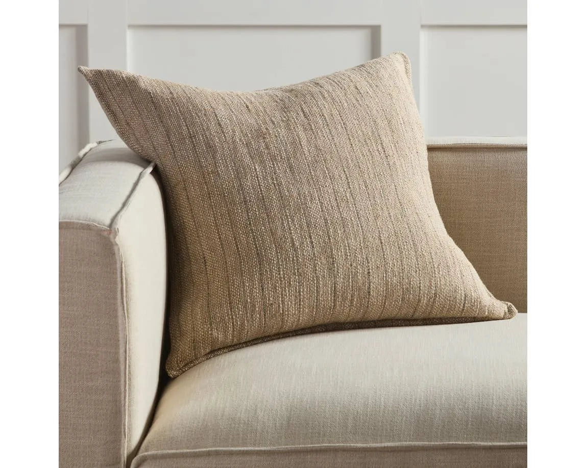 Tanzy TAN07 Light Brown/Cream Pillow - Rug & Home