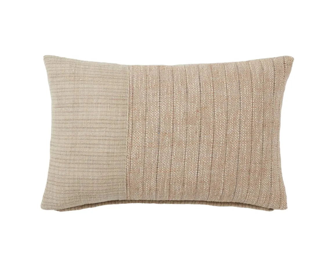 Tanzy TAN08 Light Brown/Cream Pillow - Rug & Home