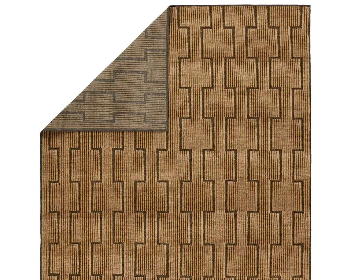 Tapeten TAP01 Black/Brown Rug - Rug & Home