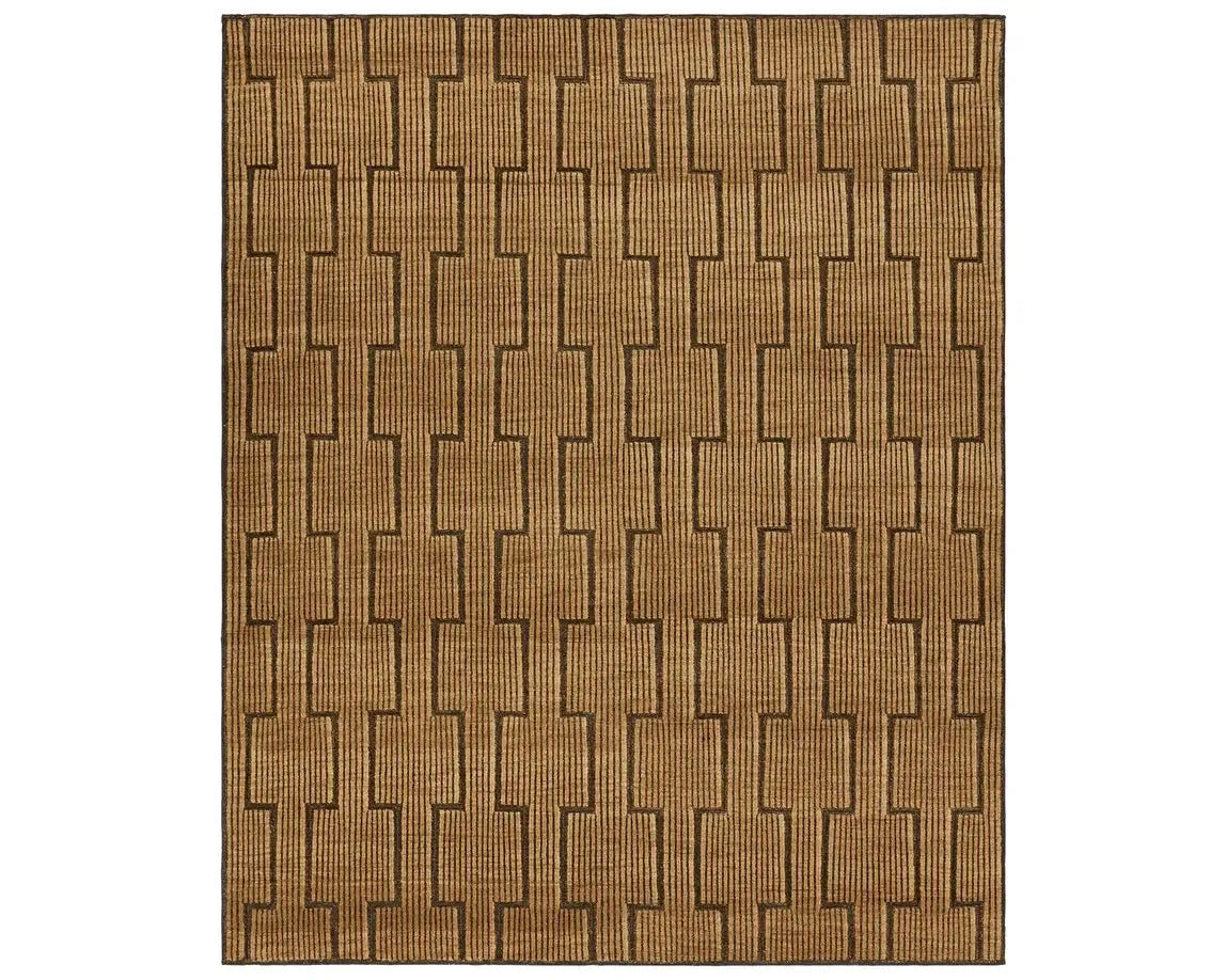 Tapeten TAP01 Black/Brown Rug - Rug & Home