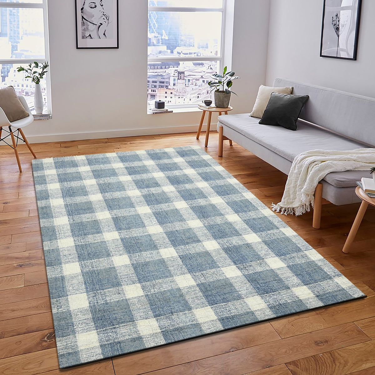 Tartan TRA-11 Blue Rug - Rug & Home