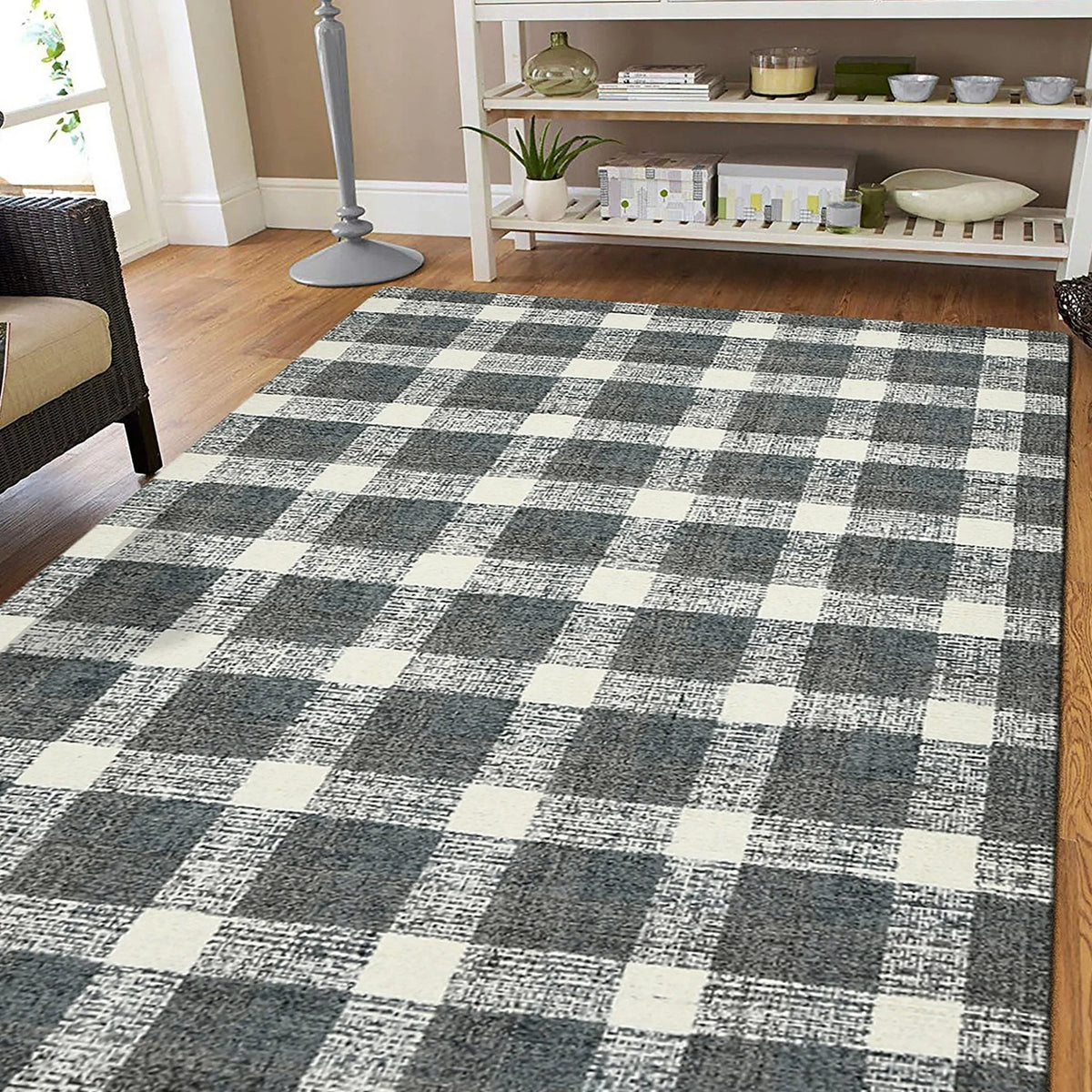 Tartan TRA-8 Dark Grey Rug - Rug & Home