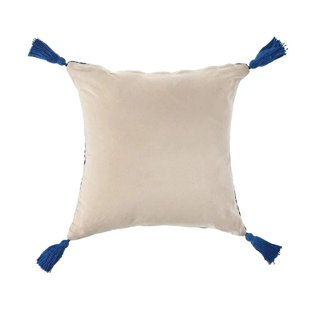 Tasseled Suzani Floral LR07376 Throw Pillow