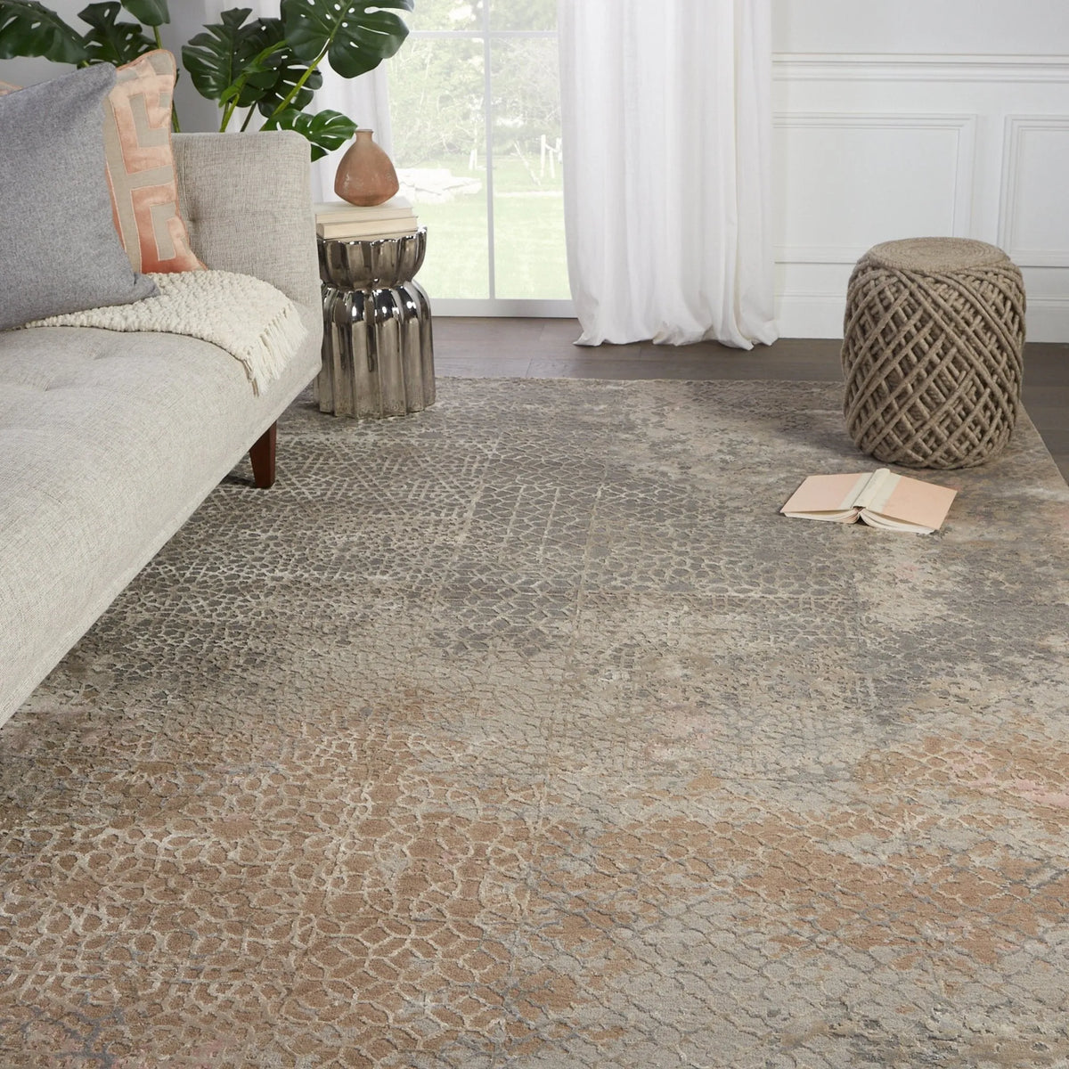 Tattvam Tvm04 Sahaj Gray/Tan Rug - Rug & Home