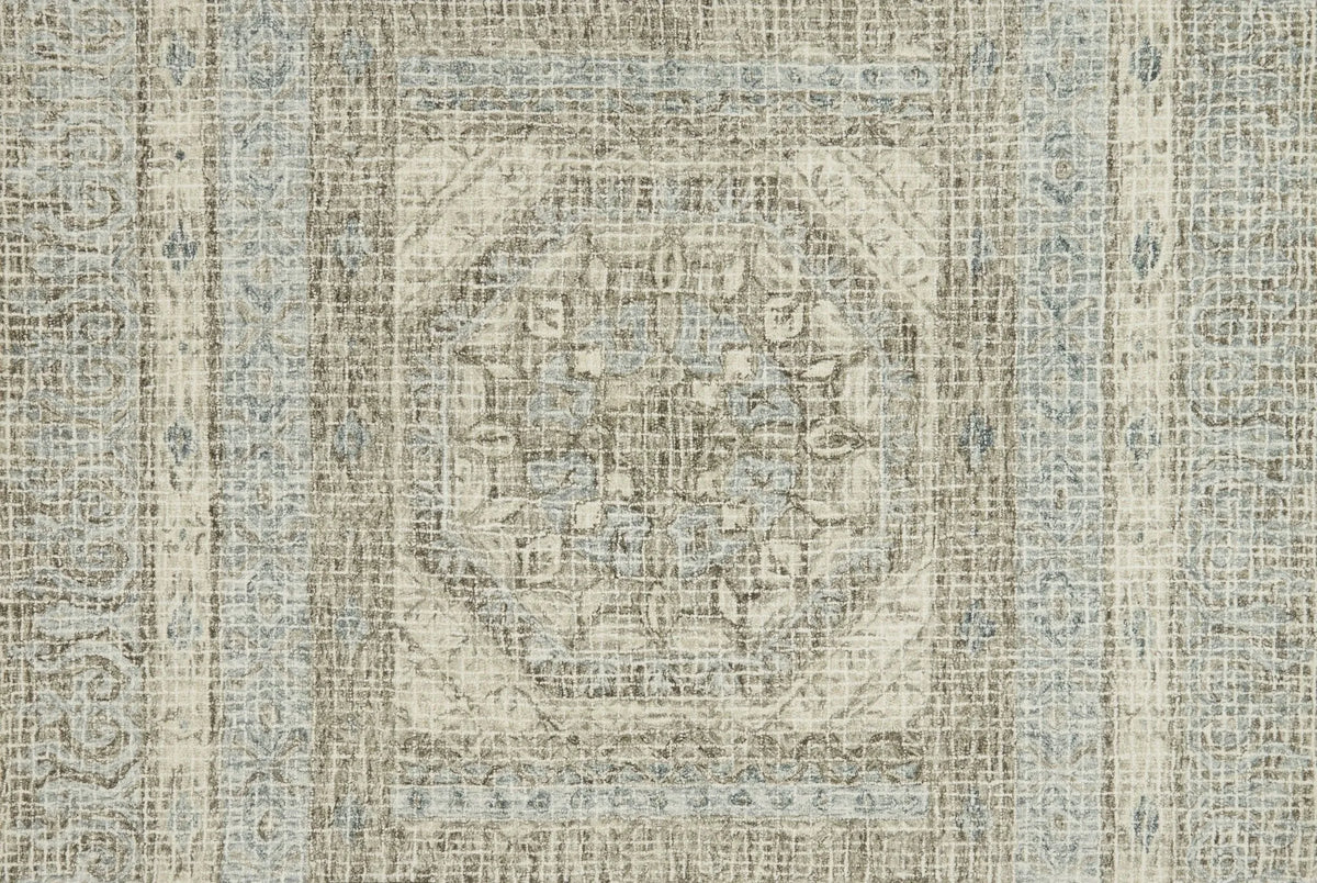 Tatum TW 02 Stone / Blue Rug - Rug & Home