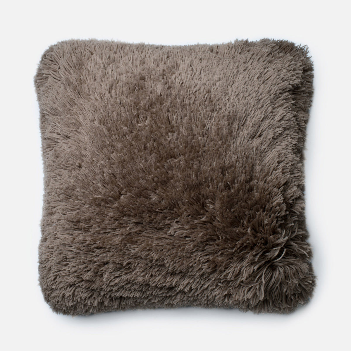 Taupe Square P0191 Pillow