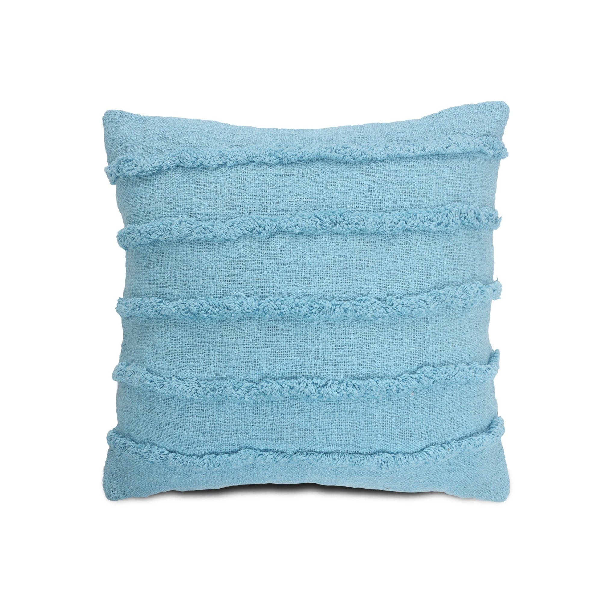 Teal Overtufted Solid LR07512 Throw Pillow - Rug & Home