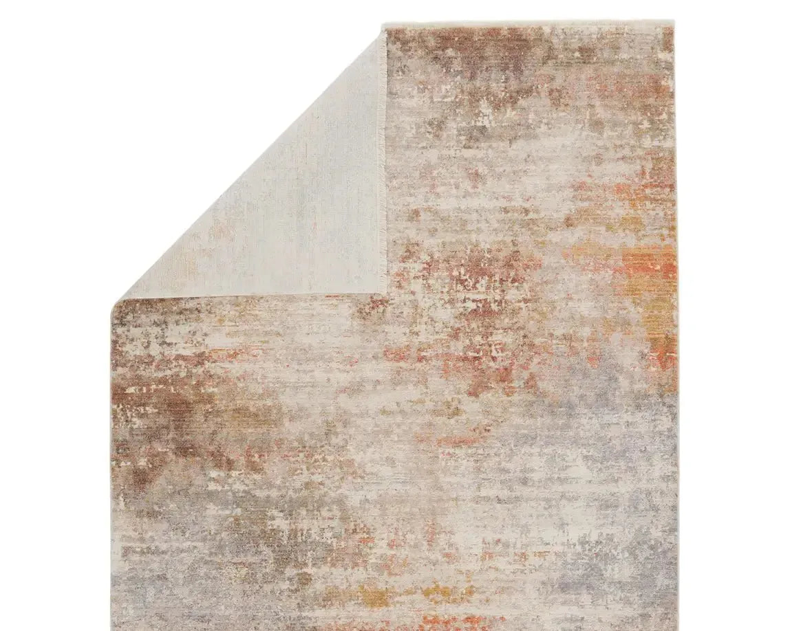 Terra TRR07 Orange/Grey Rug