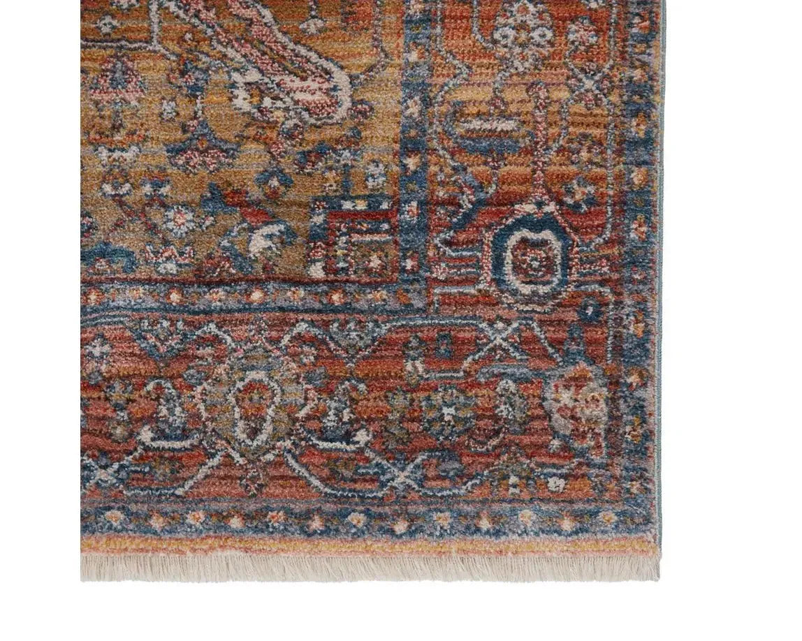 Terra TRR08 Orange/Blue Rug - Rug & Home