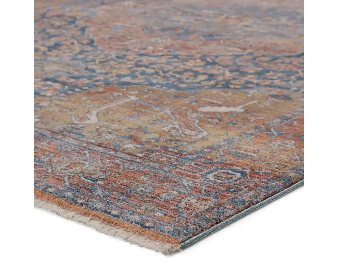 Terra TRR08 Orange/Blue Rug - Rug & Home