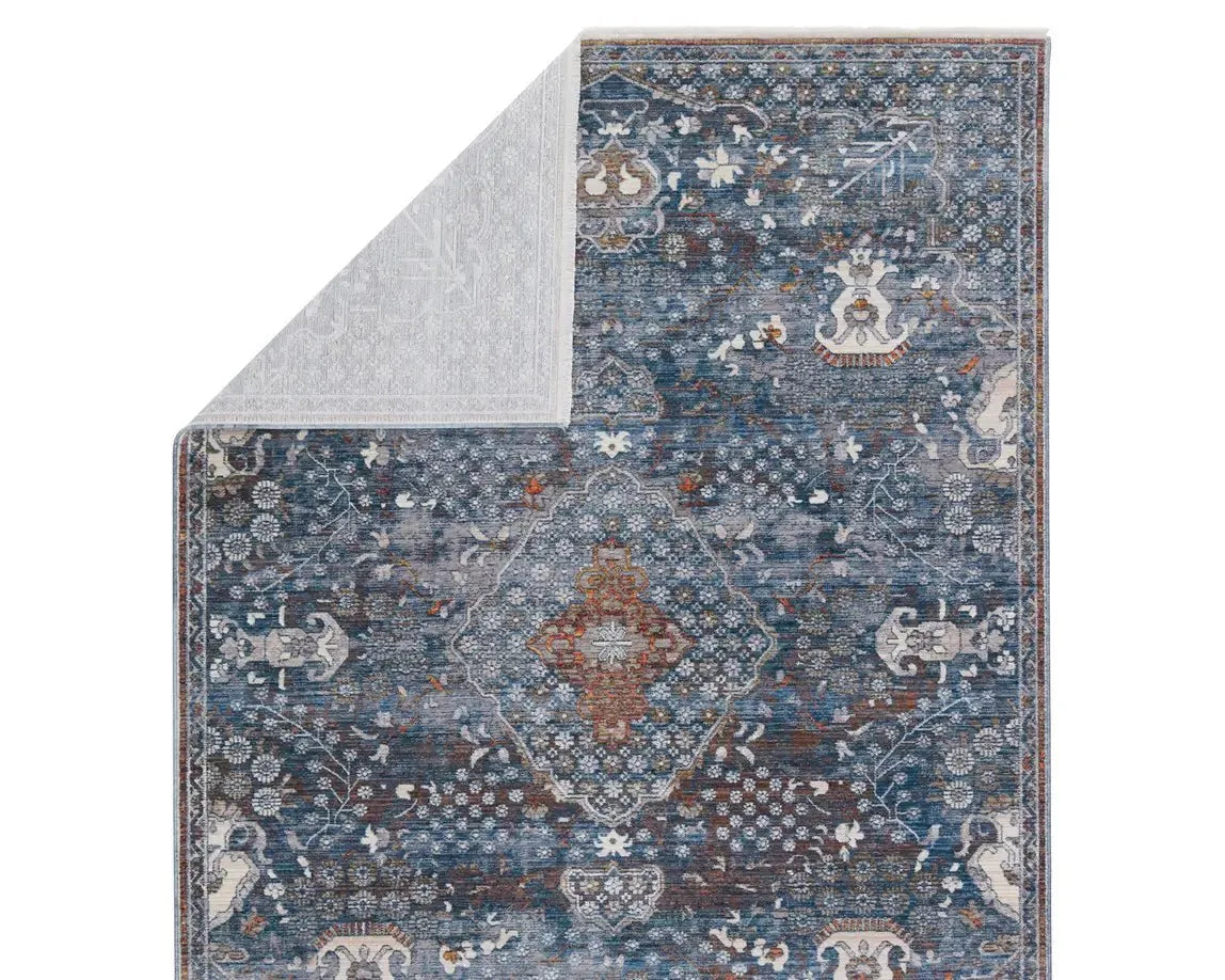 Terra TRR09 Blue/Orange Rug - Rug & Home