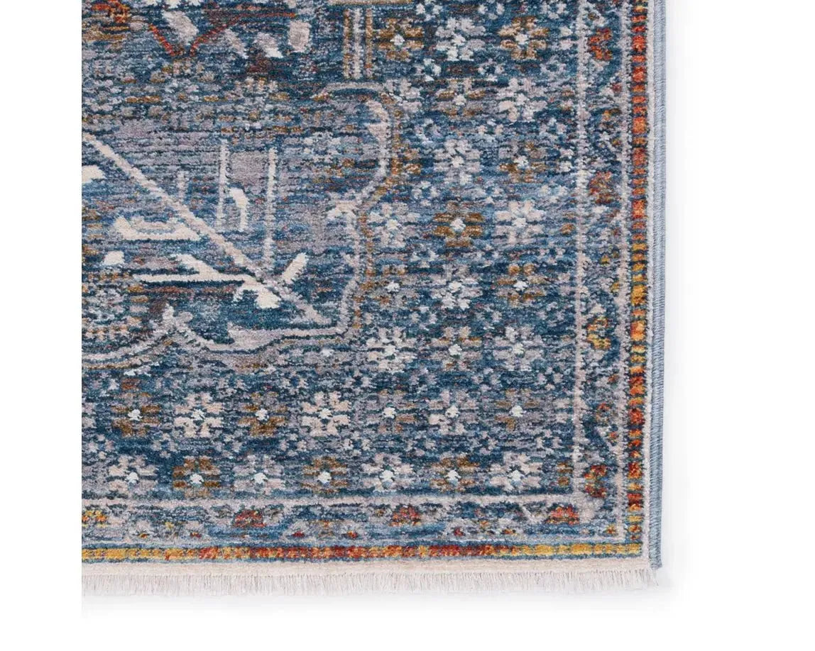 Terra TRR09 Blue/Orange Rug - Rug & Home