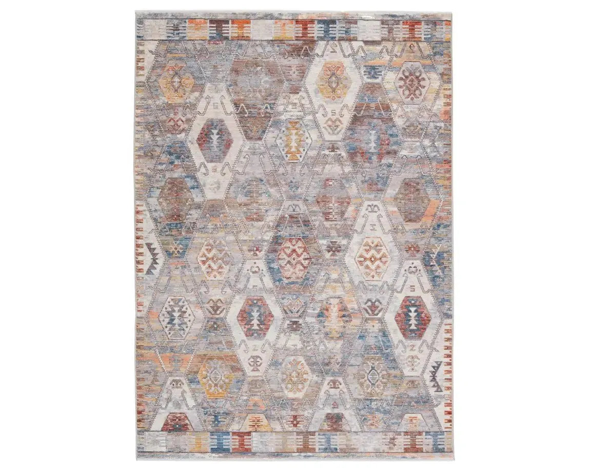 Terra TRR11 Grey/Blue Rug - Rug & Home