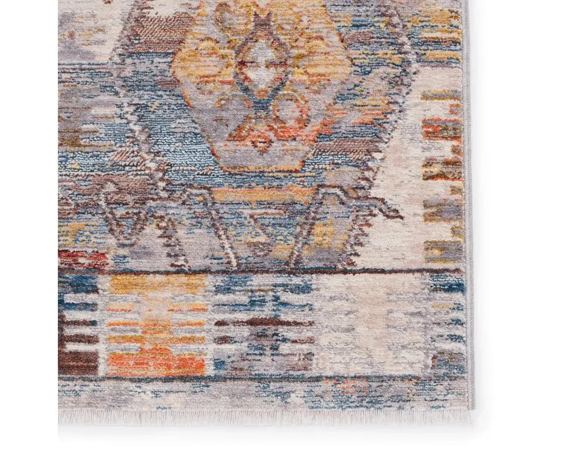 Terra TRR11 Grey/Blue Rug - Rug & Home