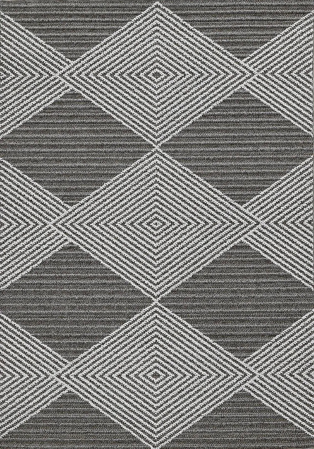 Terrace 6752 Diamonds Grey/Ivory Rug