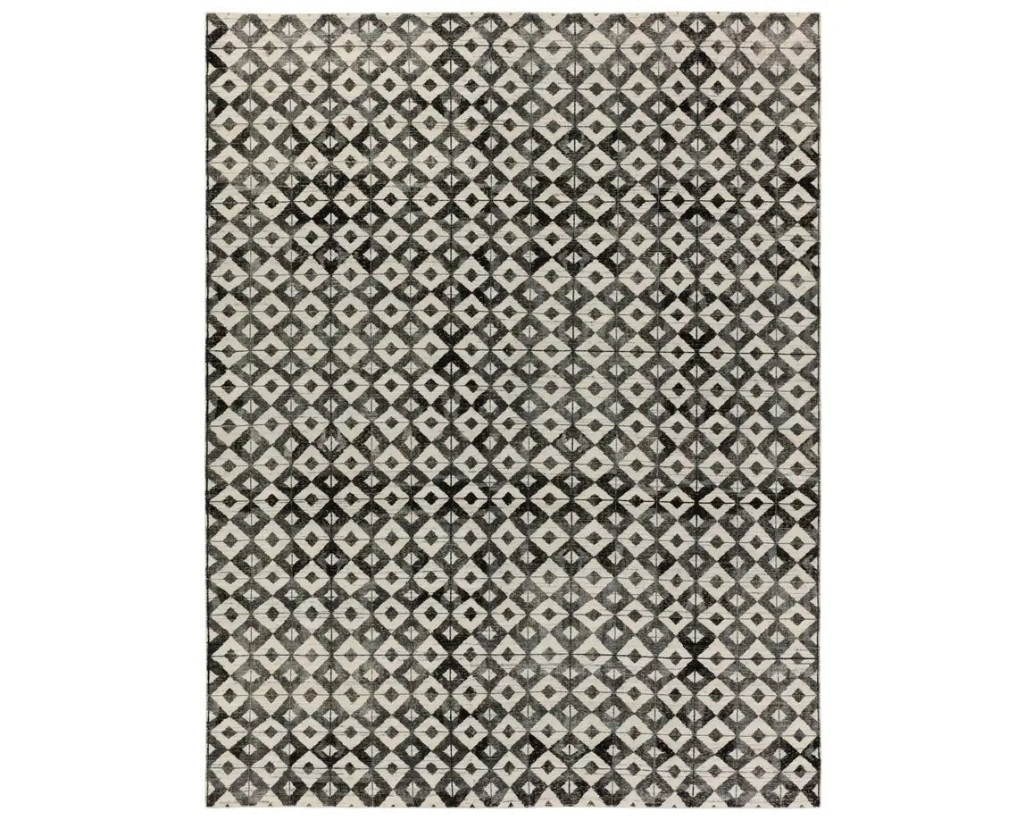 Tessera TSS03 Black/Cream Rug - Rug & Home