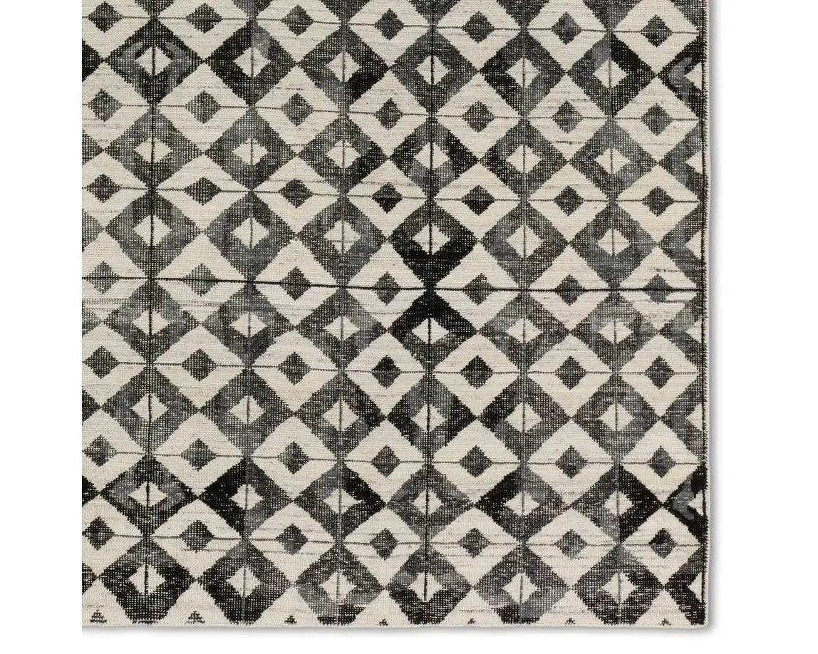 Tessera TSS03 Black/Cream Rug - Rug & Home