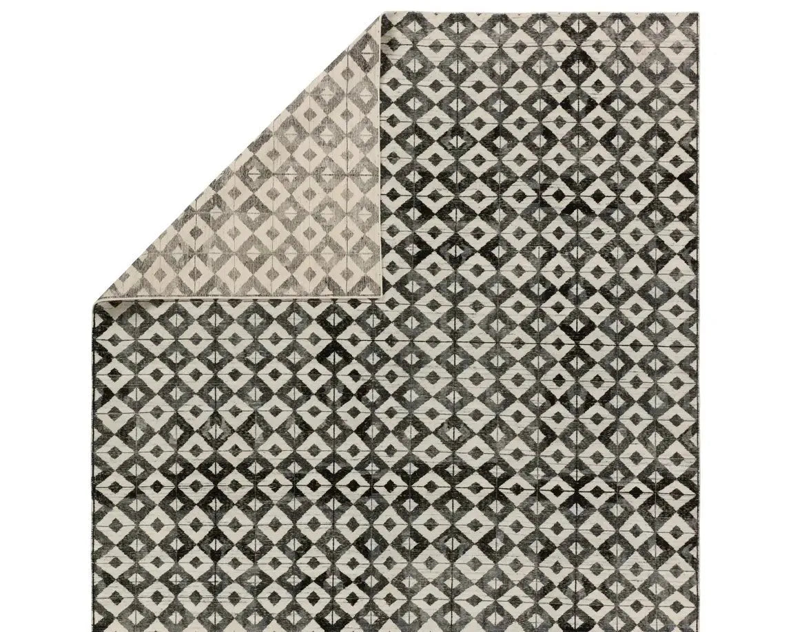 Tessera TSS03 Black/Cream Rug - Rug & Home