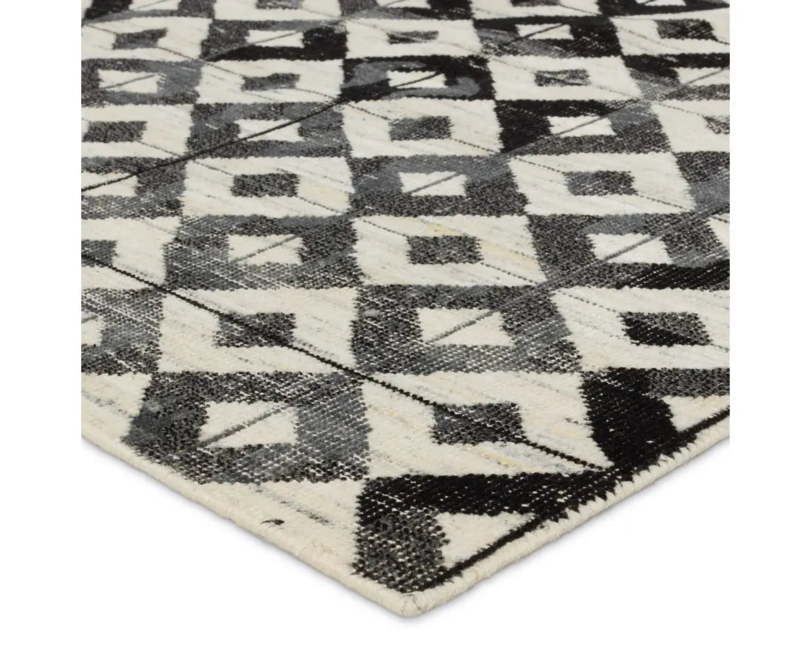 Tessera TSS03 Black/Cream Rug - Rug & Home