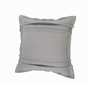 Textured Straps Lr07570 Light Gray Pillow - Rug & Home