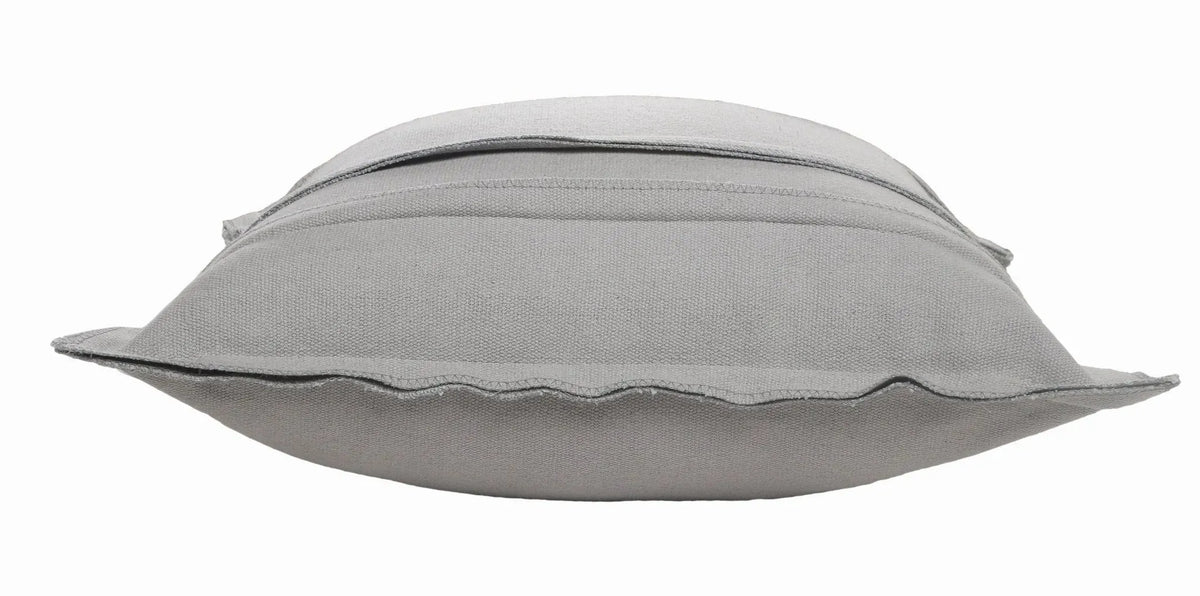 Textured Straps Lr07570 Light Gray Pillow