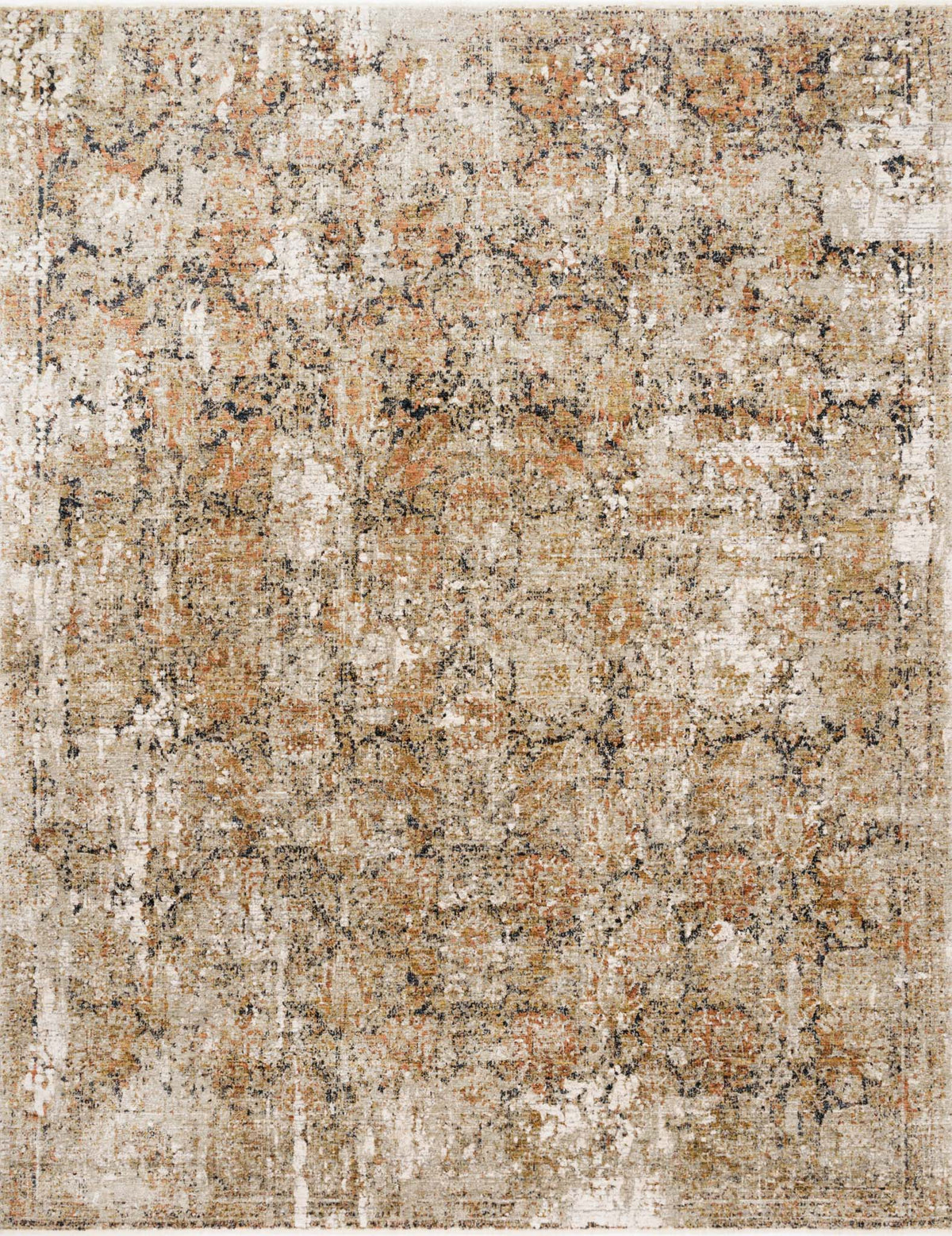 Theia THE-02 Taupe/Gold Rug - Rug & Home