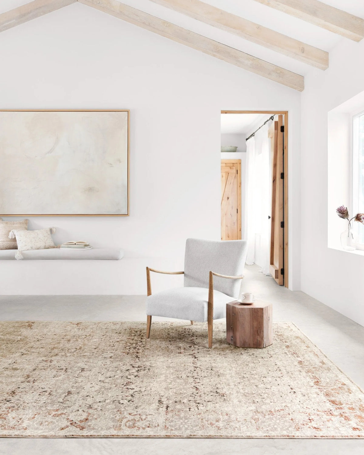 Theia THE-07 Natural/Rust Rug - Rug & Home