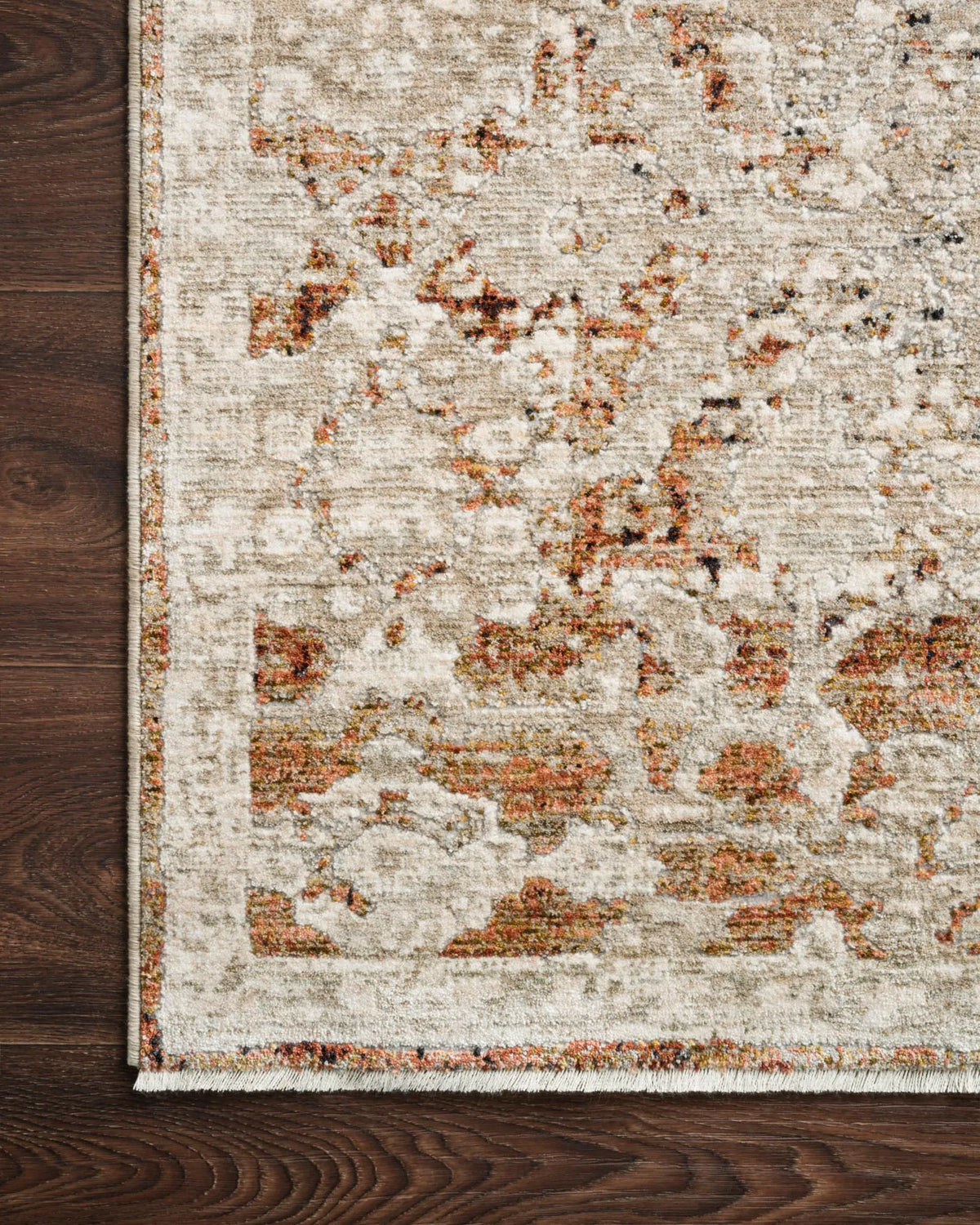 Theia THE-07 Natural/Rust Rug - Rug & Home