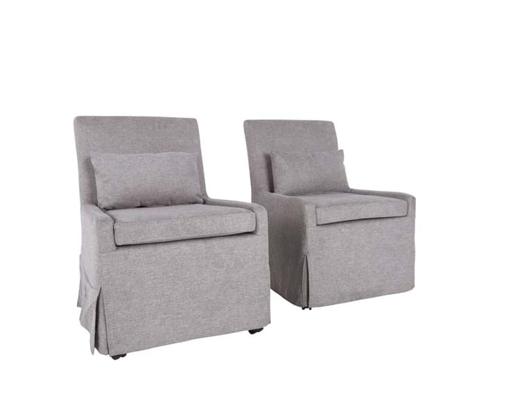 Thompson Dining Chair Set of 2 Grey - Rug & Home